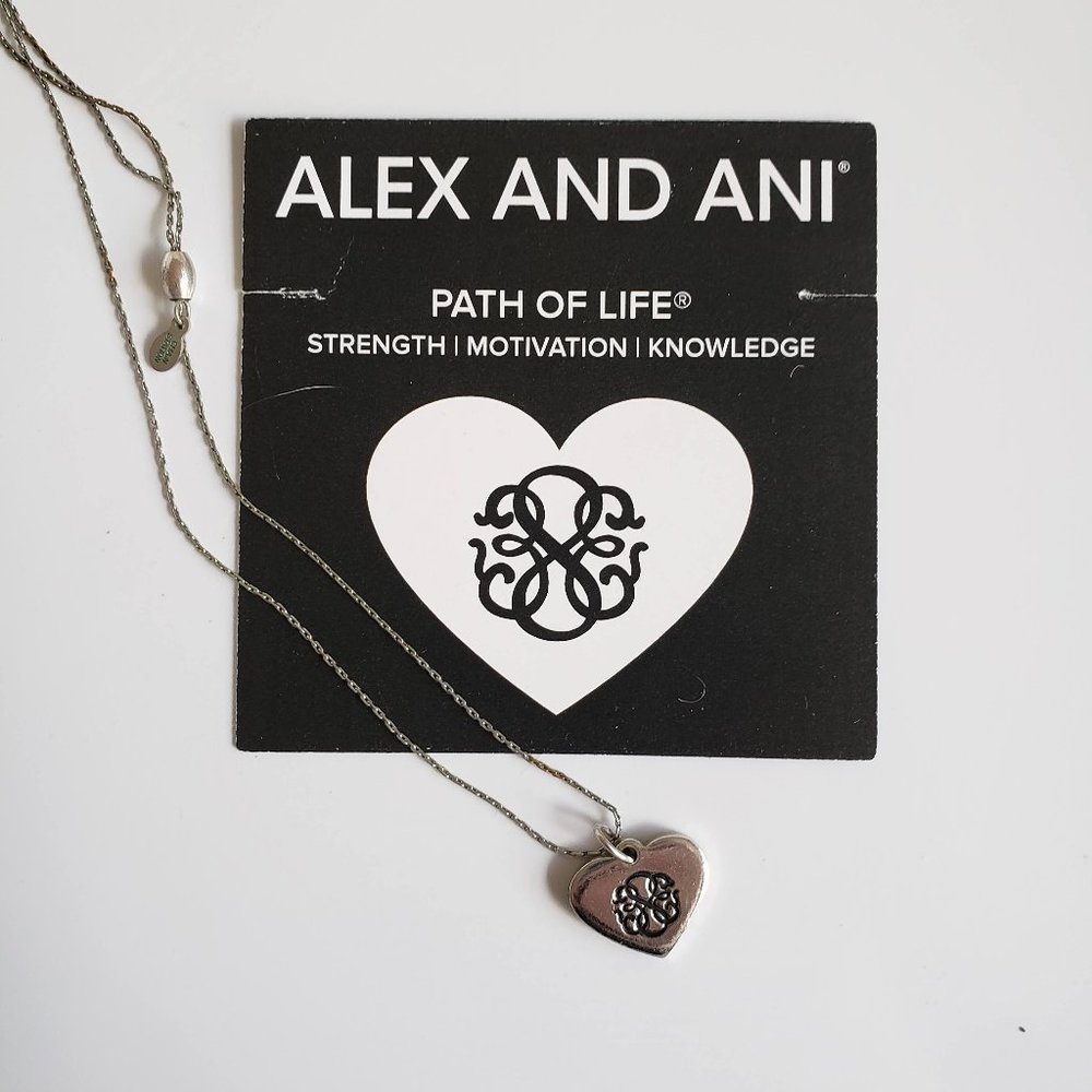 Alex & Ani Path of Life Heart Expandable Necklace